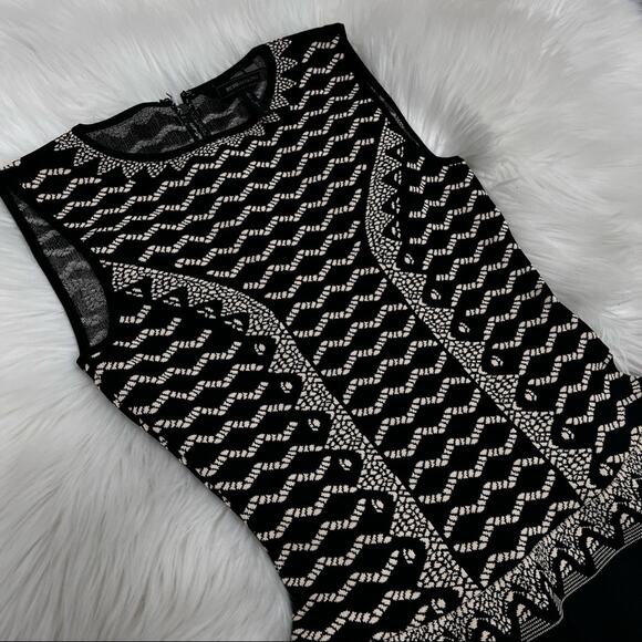 BCBGMAXAZRIA Wilma Jacquard Fit & Flare Dress Size XS NWOT - Picture 8 of 12